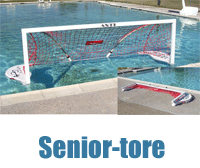 Diese Abbildung leitet Sie zum freischwimmenden Wasserball-Tor für Erwachsene weiter